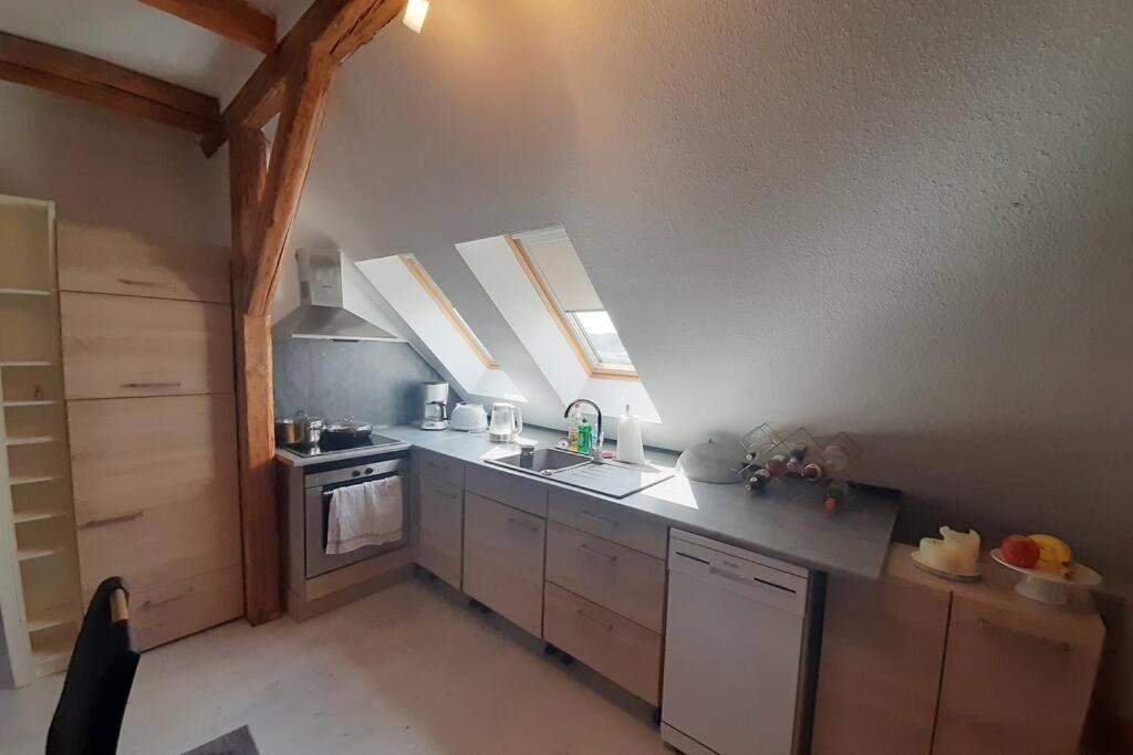 Gemuetliche Wohnung In Burg Burg bei Magdeburg Dış mekan fotoğraf